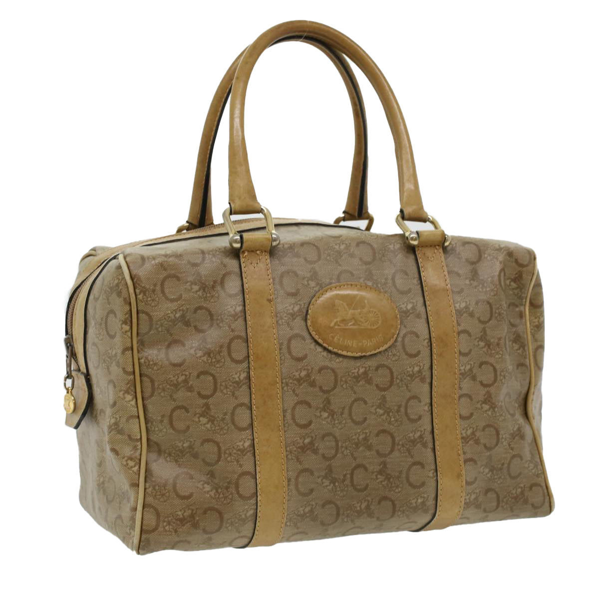 Luxury C Macadam Hand Bag Ki Canvas Beige Travel Bag