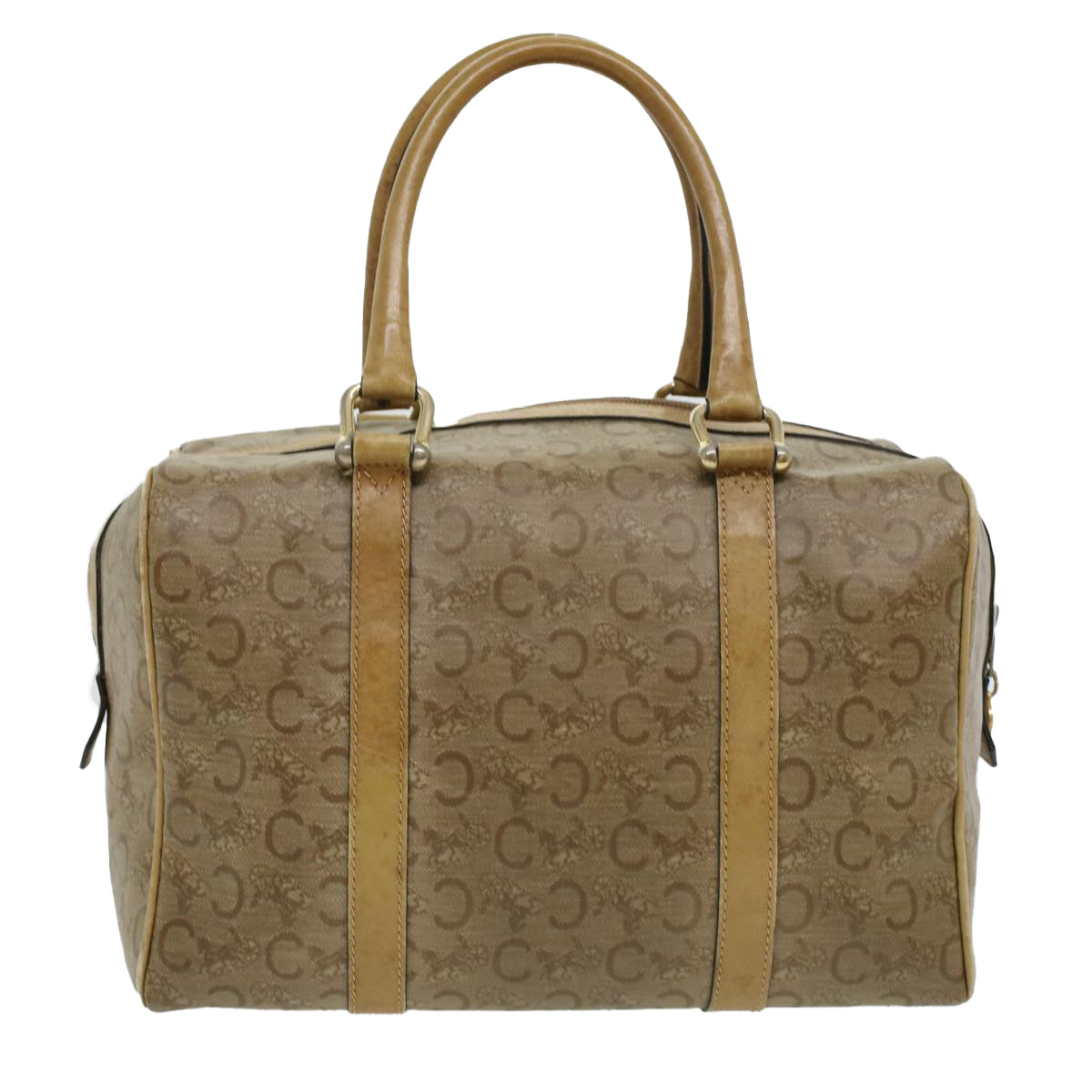 Luxury C Macadam Hand Bag Ki Canvas Beige Travel Bag
