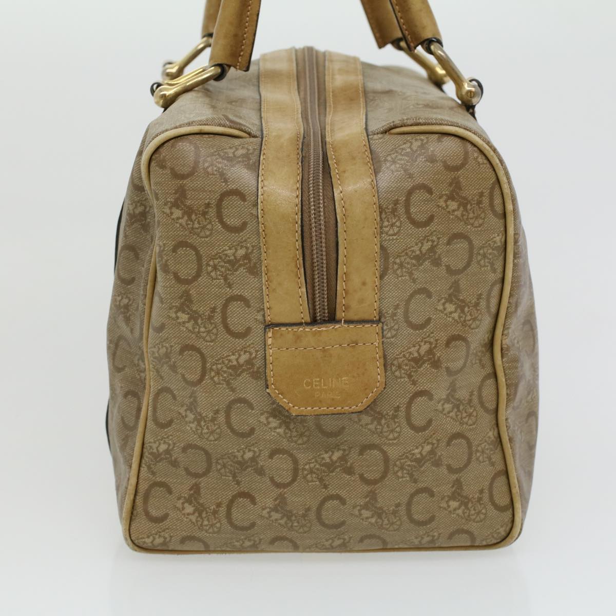 Luxury C Macadam Hand Bag Ki Canvas Beige Travel Bag