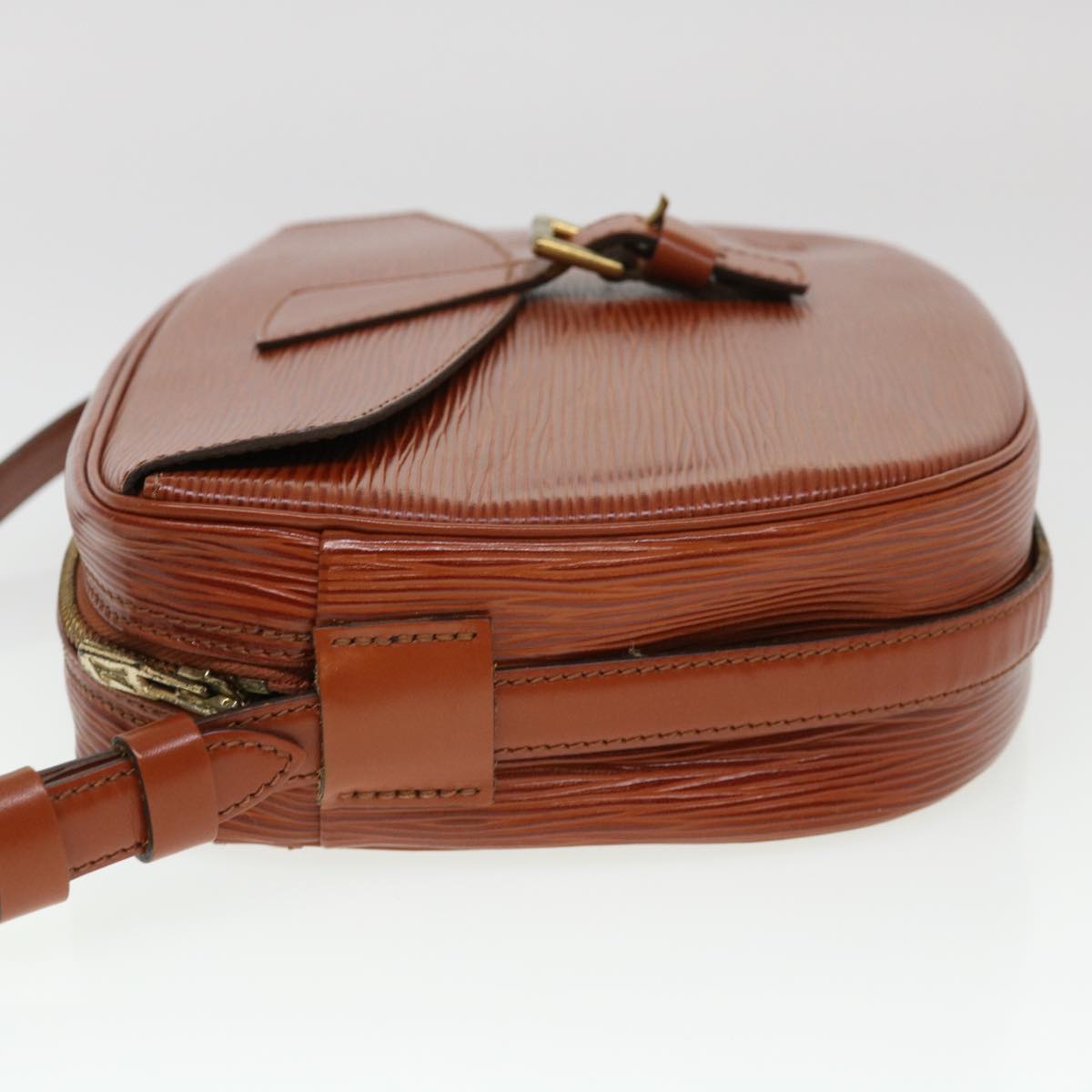LOUIS VUITTON Epi June Feuille Shoulder Bag Brown Kenya M52153 LV ki2814