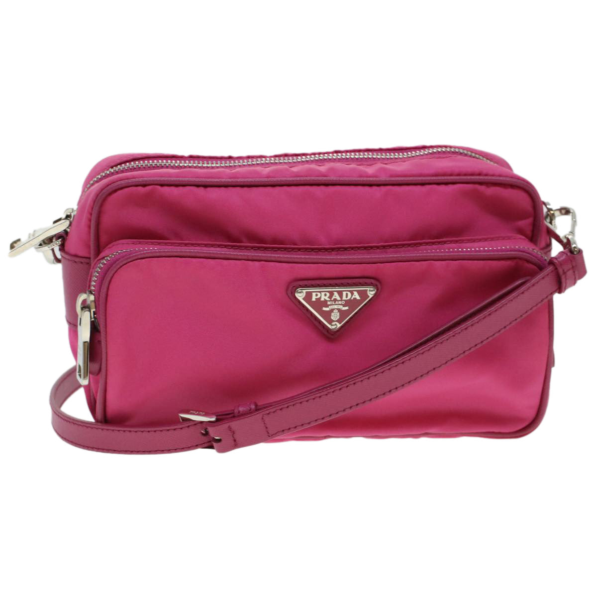 Prada Shoulder Bag Auth Nylon Pink