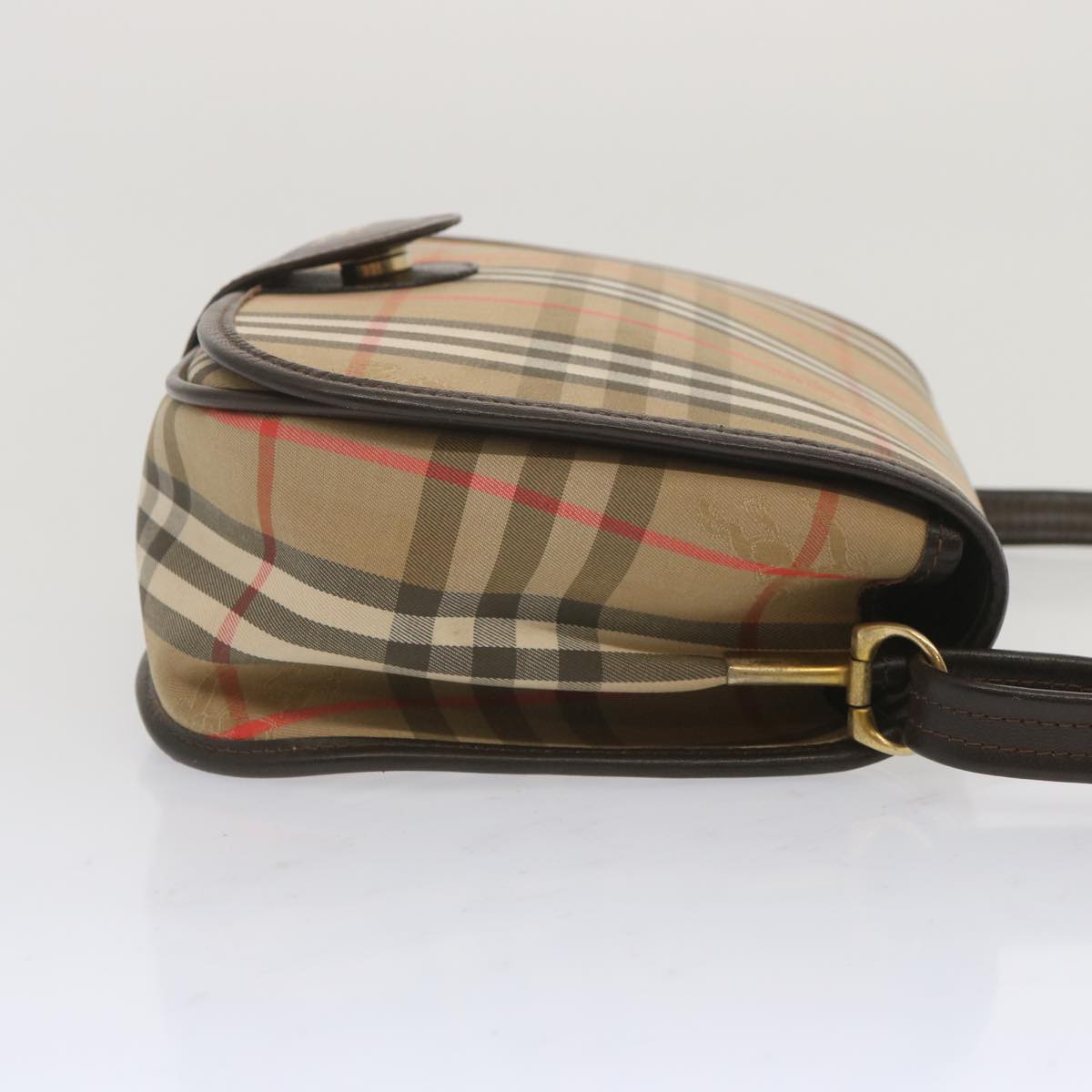 Burberry Luxury ss Nova Check Shoulder Bag Auth Ki4186 Canvas Beige