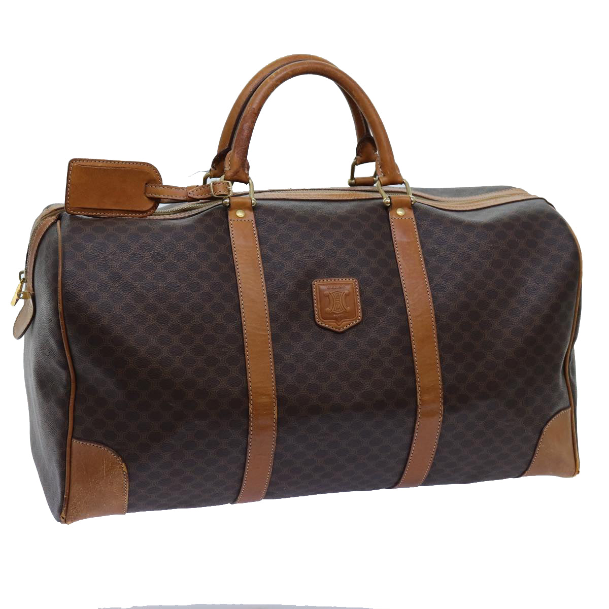 Luxury Macadam Boston Bag Pvc Ki Canvas Brown Travel Bag