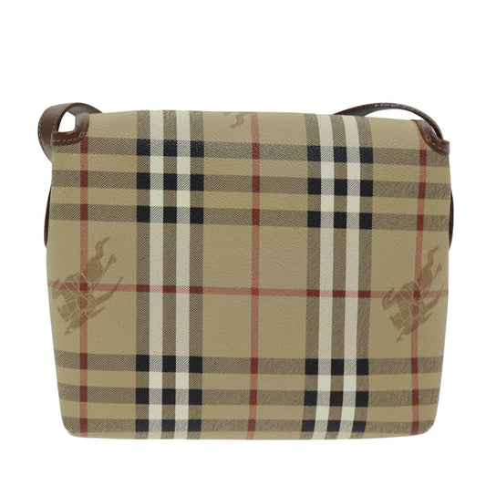 Burberry Luxury ss Nova Check Shoulder Bag Pvc Auth Leather