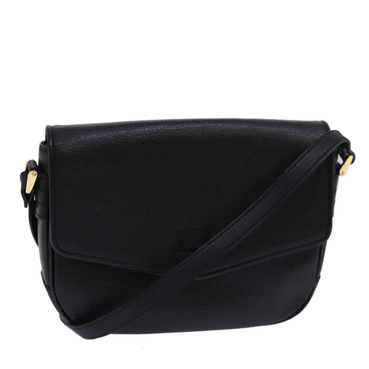 Burberry Luxury ss Shoulder Bag Auth Ki4643 Leather Black