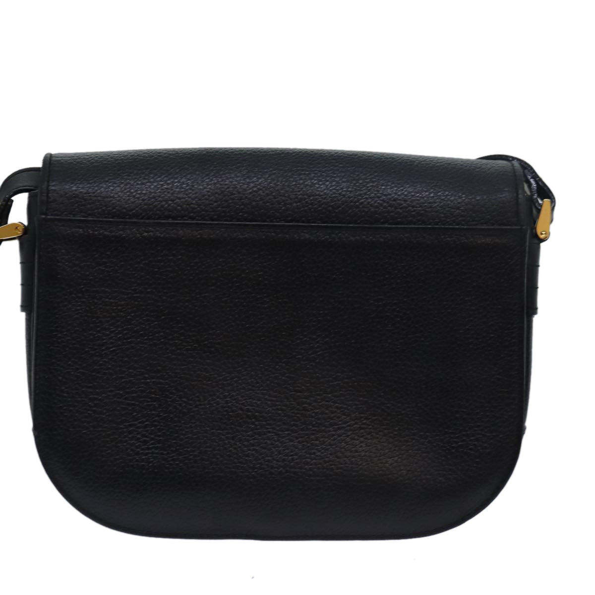 Burberry Luxury ss Shoulder Bag Auth Ki4643 Leather Black