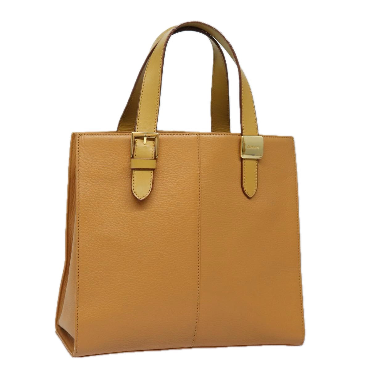 Burberry Luxury ss Nova Check Hand Bag Auth Ki4691 Leather Beige Travel Bag
