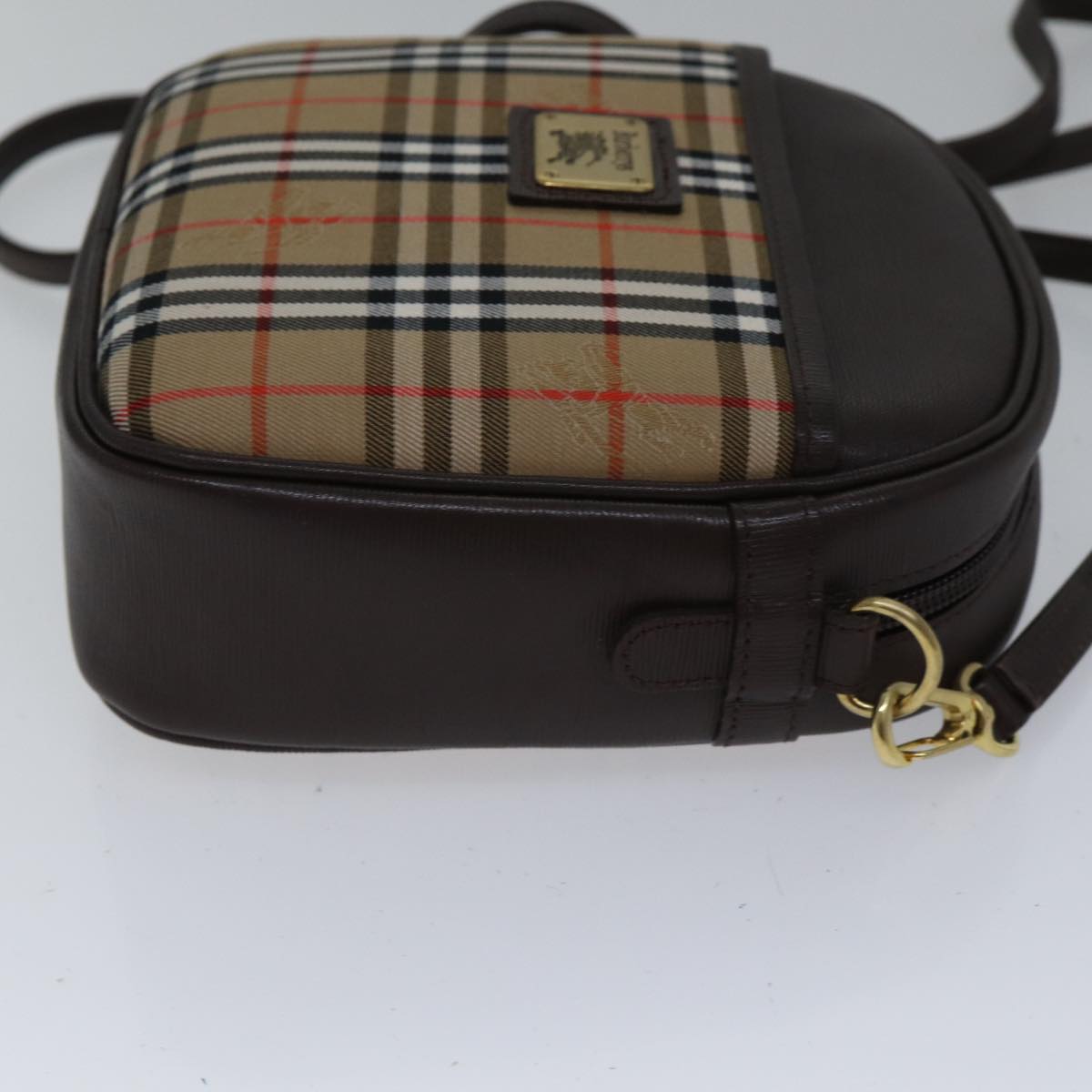 Burberry Luxury ss Nova Check Shoulder Bag Auth Ki4917A Canvas Brown Beige
