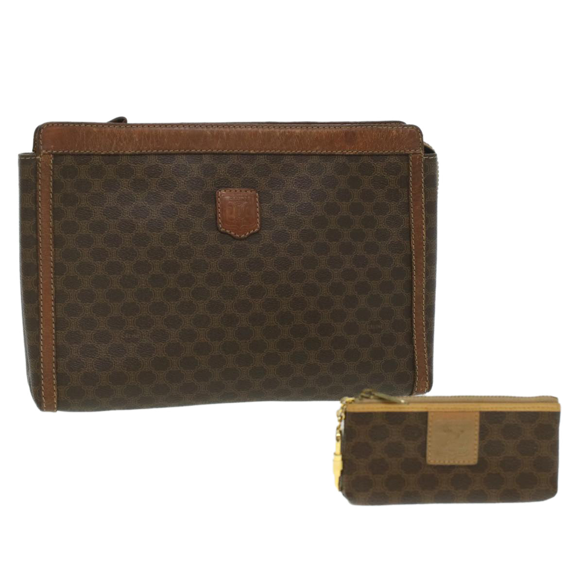 Luxury Macadam Coin Purse Clutch Bag Pvc Leather Canvas