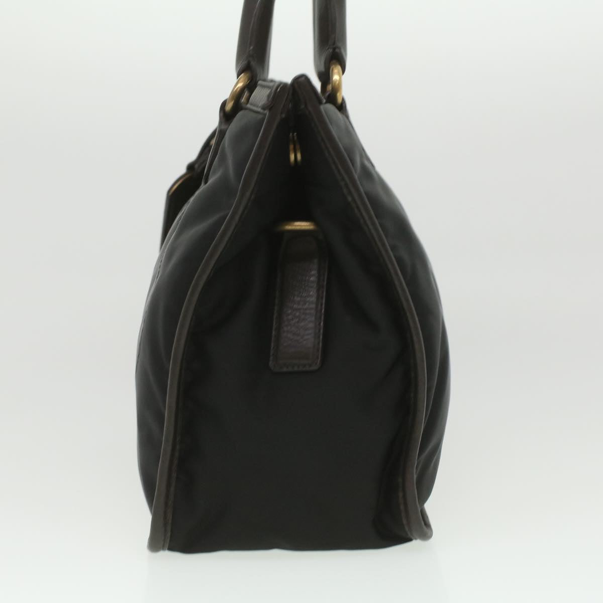 Prada Hand Bag 2Way Nylon Black Travel Bag 2Way Black Kk163