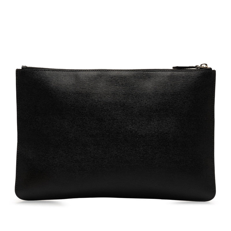 Fendi Karl Lagerfeld Clutch Bag Leather