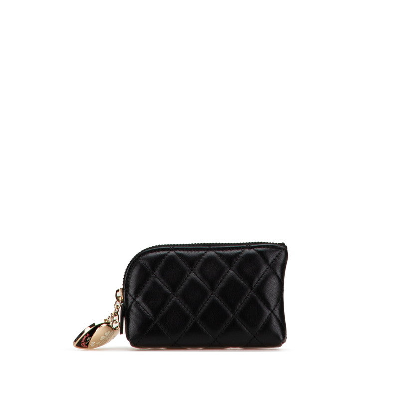 Chanel Coco Mark Port Bonheur Lambskin Coin Case Bag