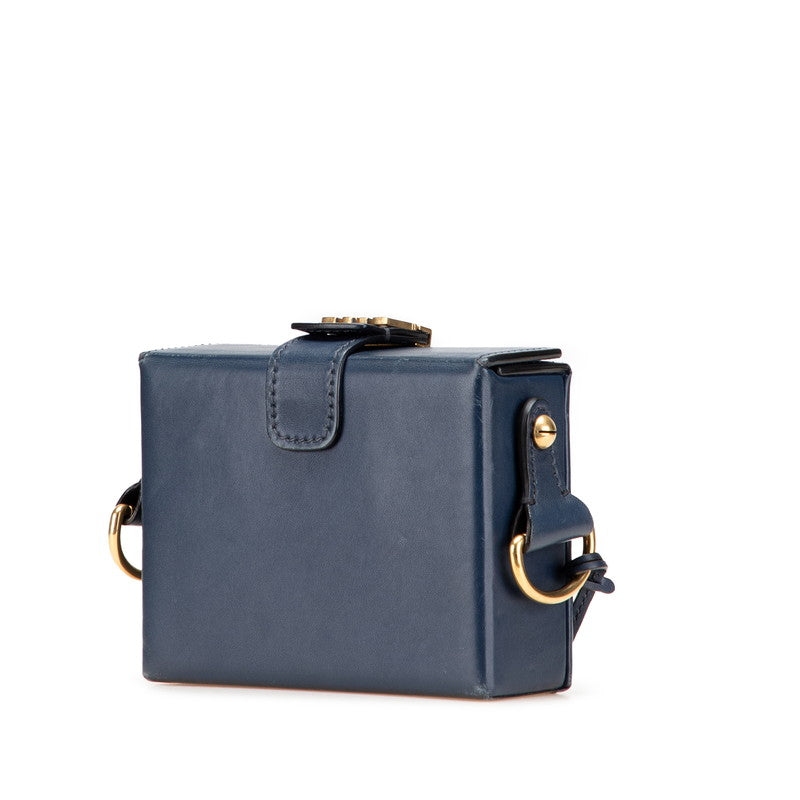 Dior Addict Box Shoulder Bag Leather Small Leather Shoulder Bag