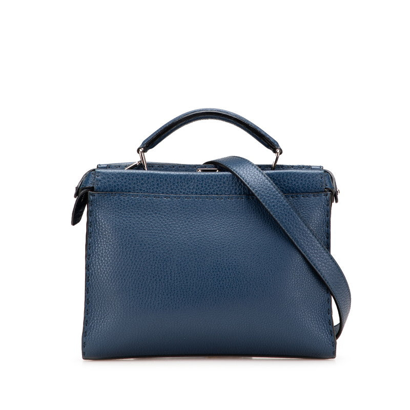 Fendi Peekaboo Fit 2Way Bag Leather Mini Travel Bag