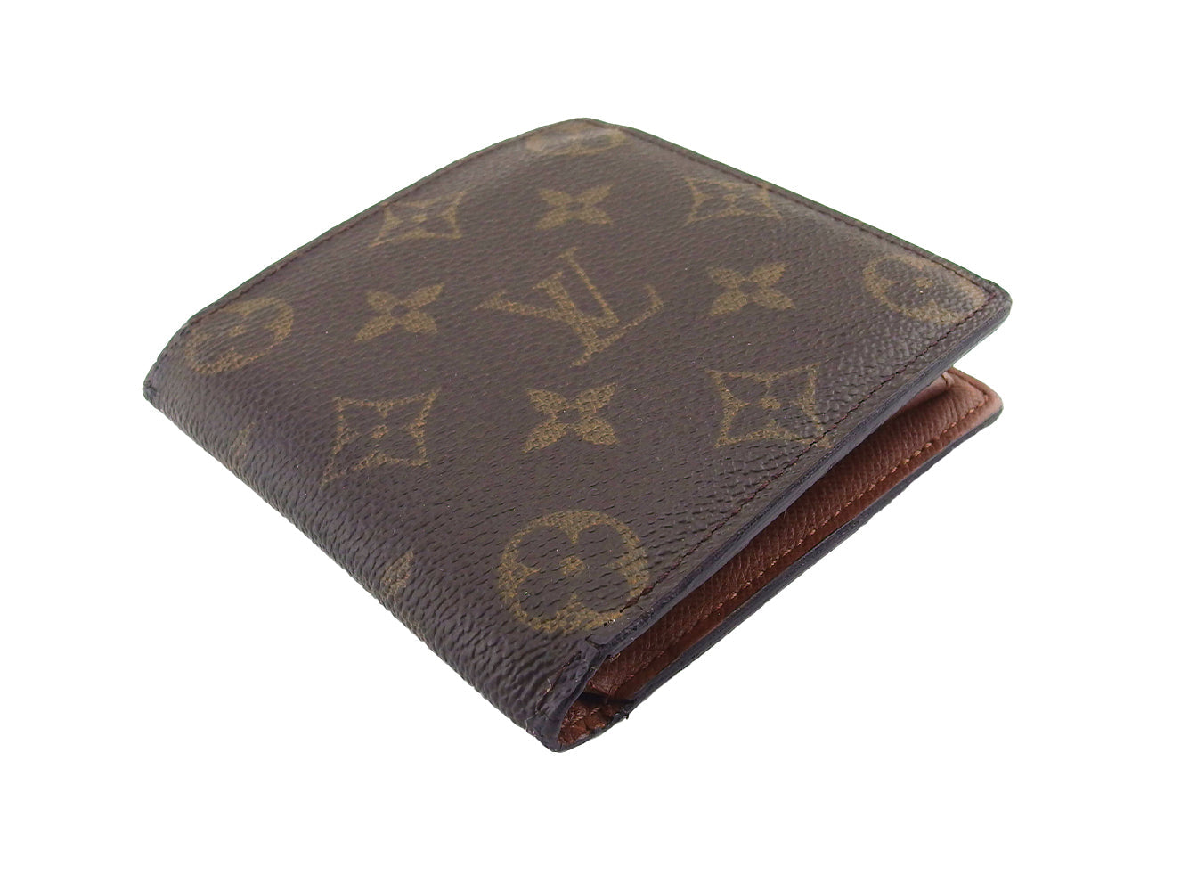Louis Vuitton Bifold M61665 Porte Billets Cartes Brown Beige Wallet Case L4424