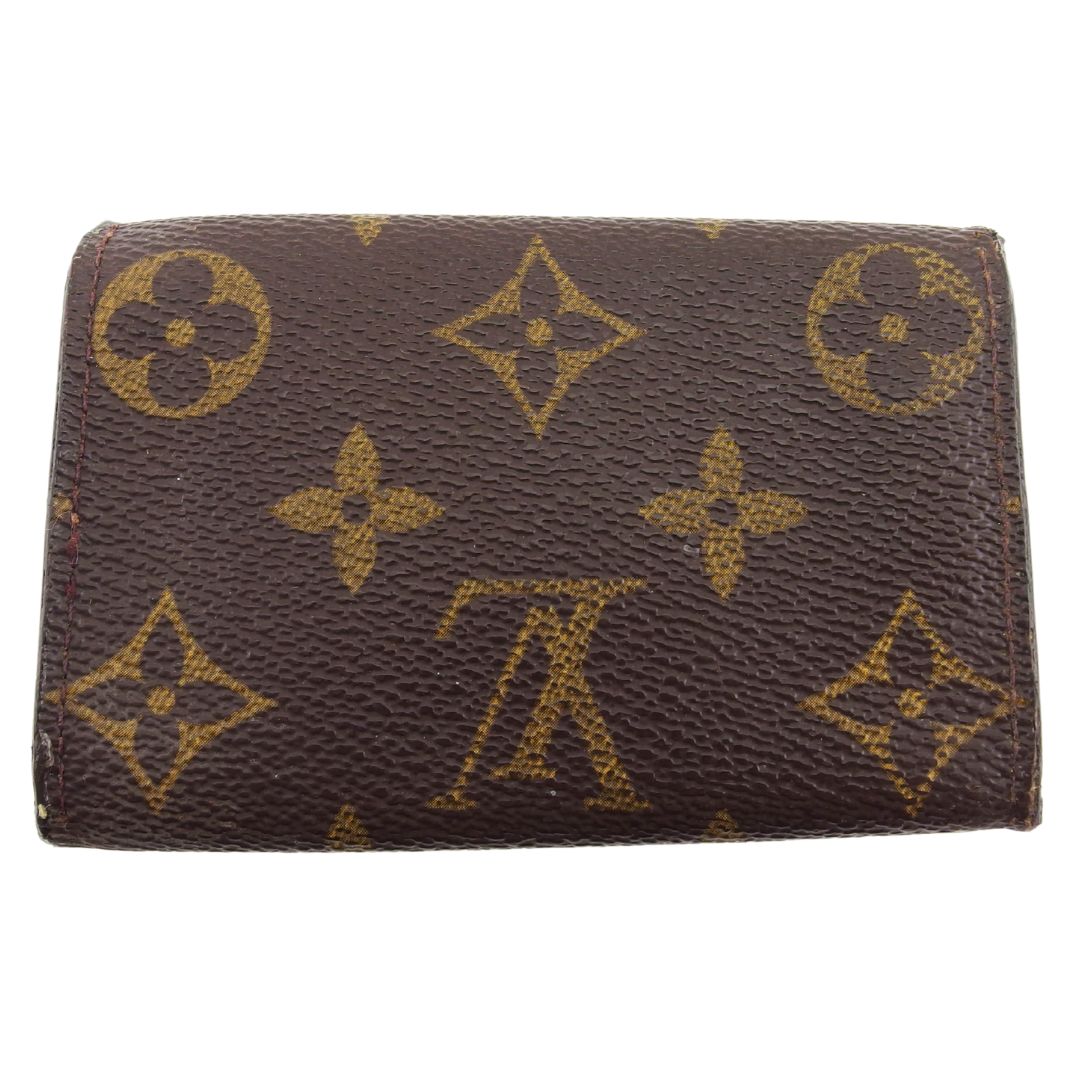 Louis Vuitton Key holder x Brown Beige Gold Key Chain L4649