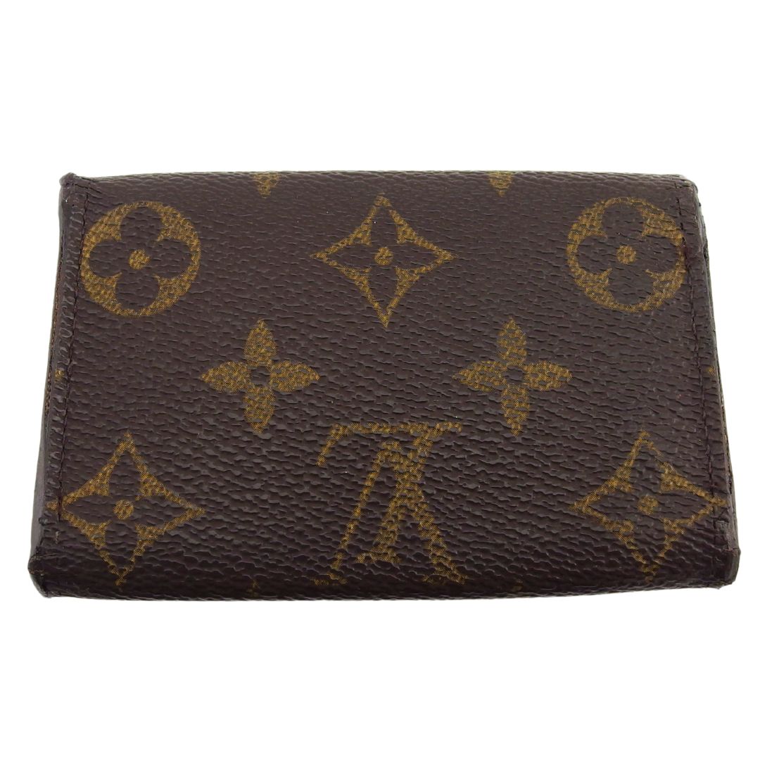 Louis Vuitton Key holder x Brown Beige Gold Key Chain L4664