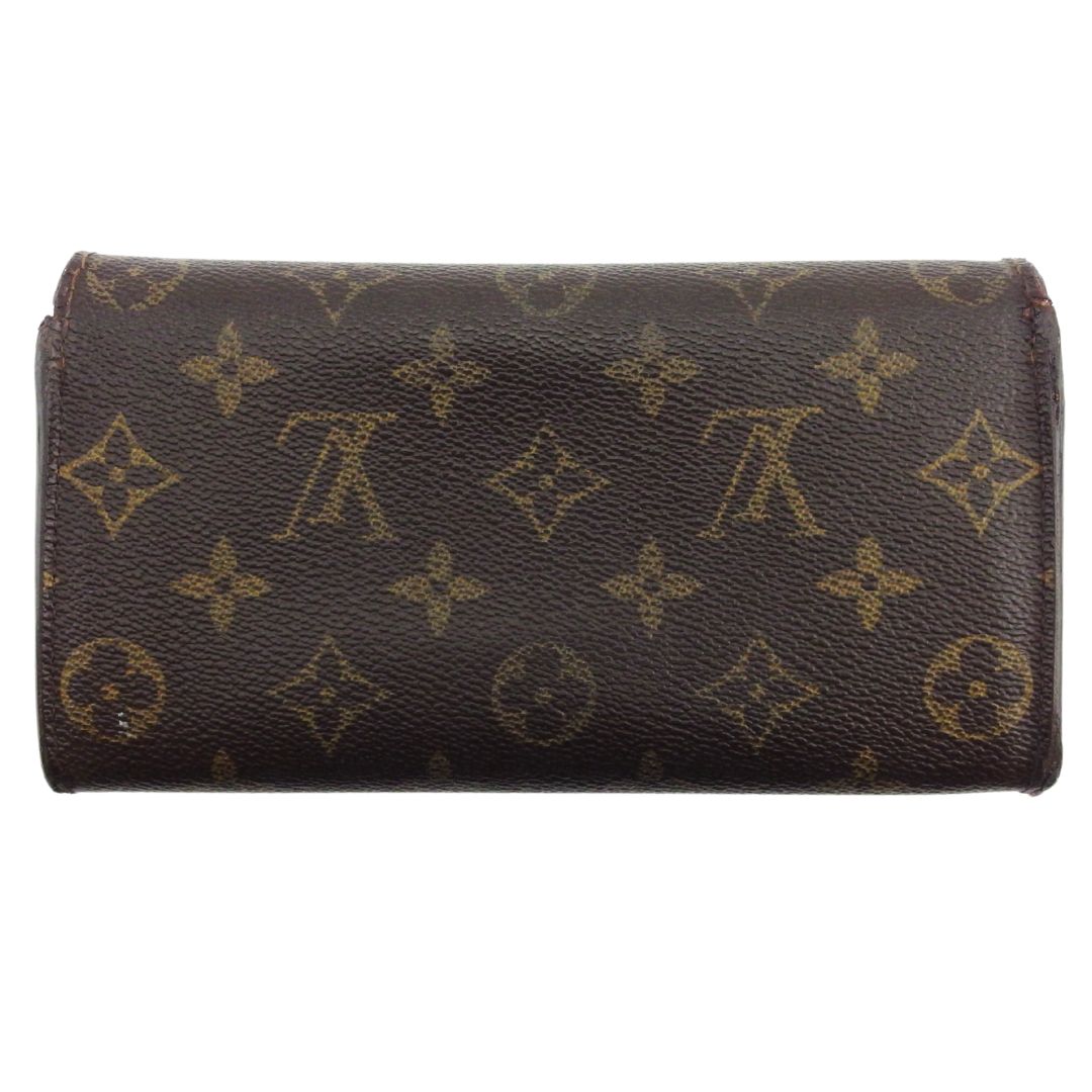 Louis Vuitton Long Purse x Portefeuille Sara Brown Beige Wallet Case