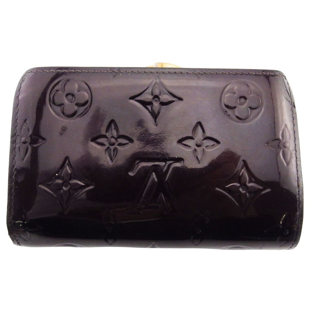 Louis Vuitton Bifold M93521 Purple Portefeuille Viennoiserie Brown Wallet Case