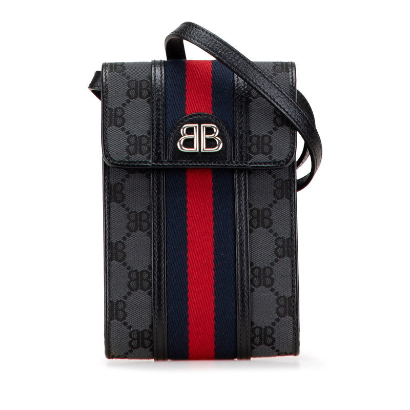 Gucci The Hacker Project Balenciaga Shoulder Bag Leather Canvas