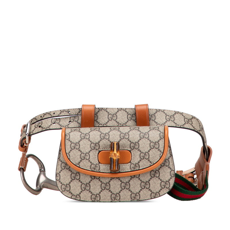 Gucci Supreme Bamboo Pvc Belt Bag Leather Accessory