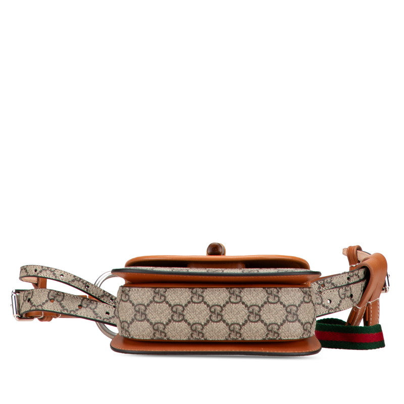 Gucci Supreme Bamboo Pvc Belt Bag Leather Accessory
