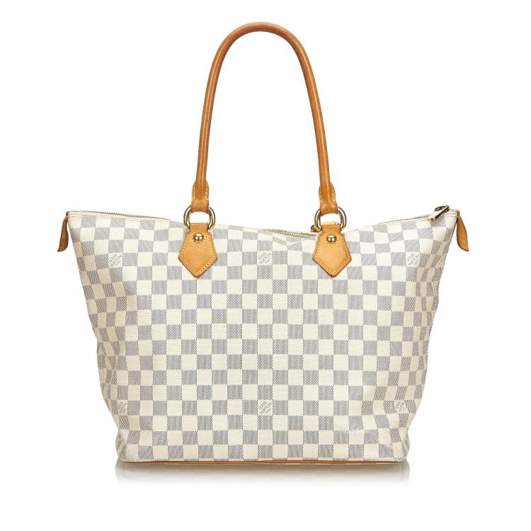 Louis Vuitton Saleya Azur MM Damier Handbag