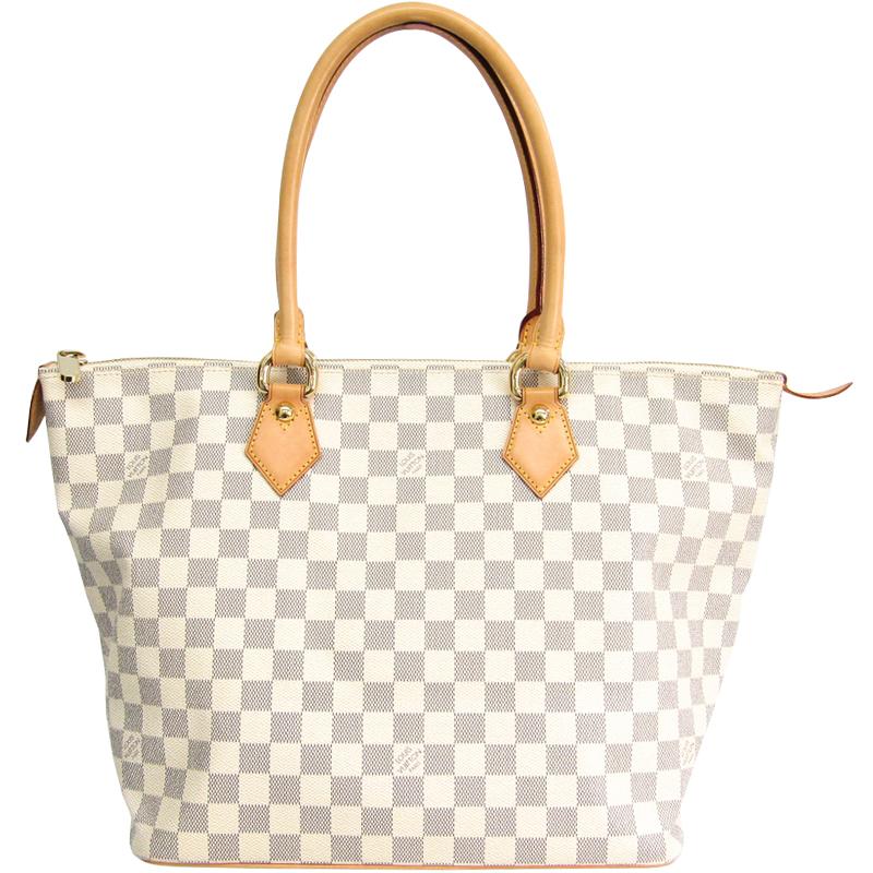 Louis Vuitton Saleya Azur MM Damier Handbag