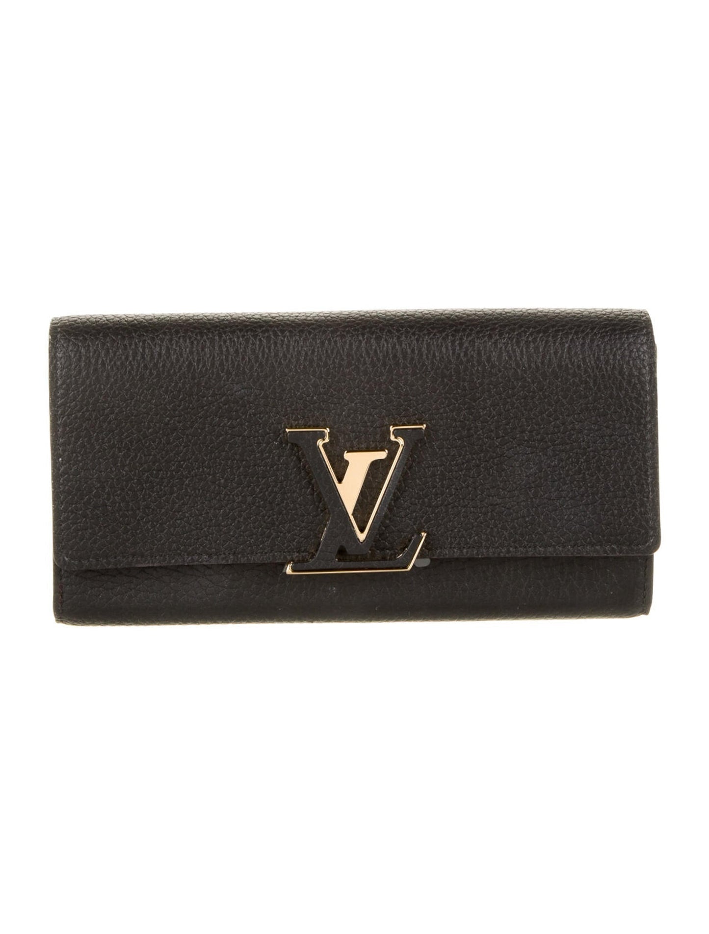 Louis Vuitton Taurillon Leather Portefeiulle Capuccine Wallet Case