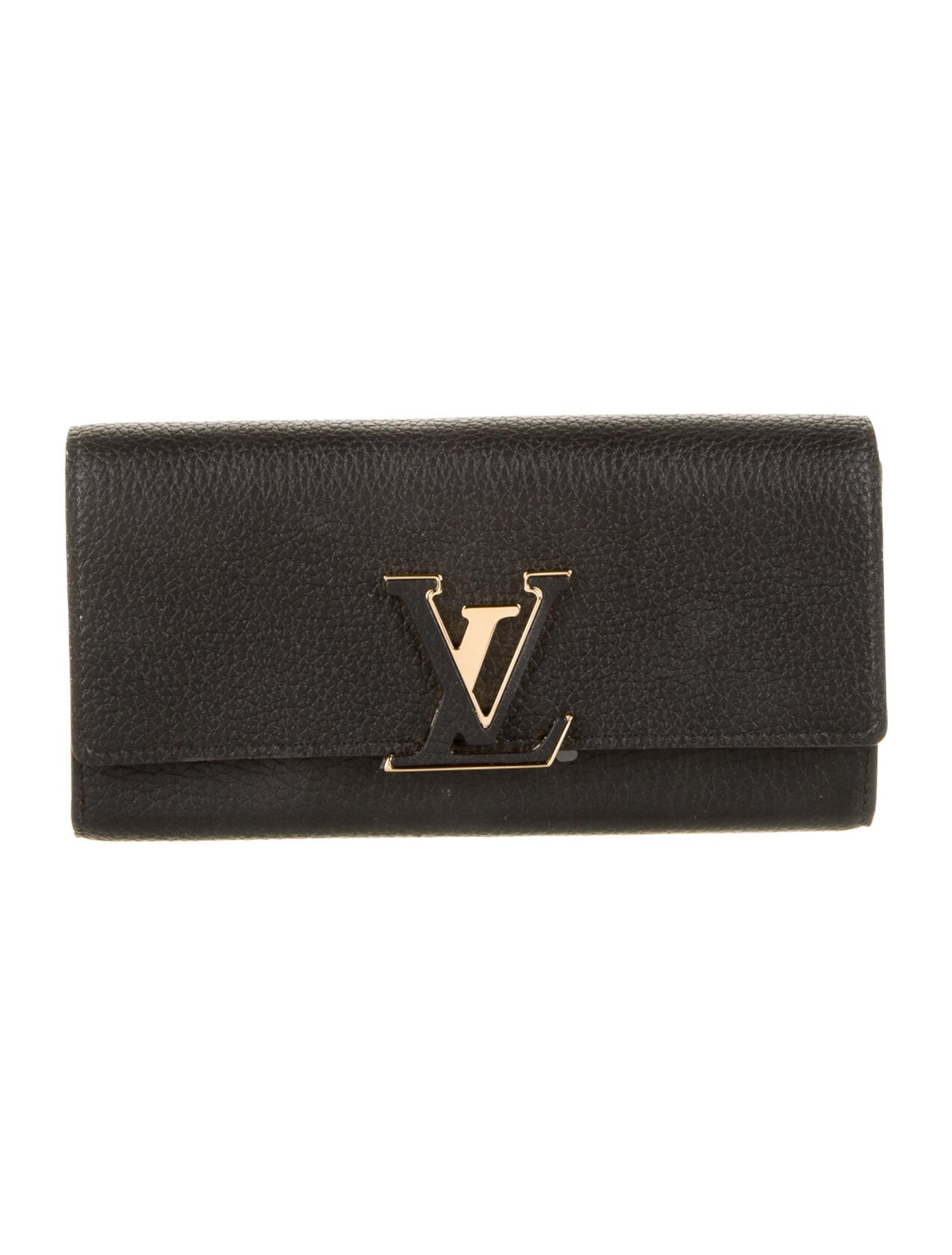 Louis Vuitton Taurillon Leather Portefeiulle Capuccine Wallet Case