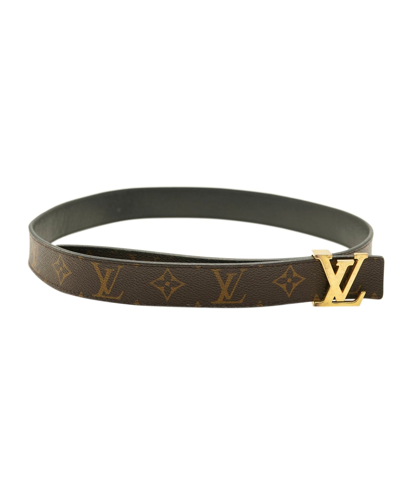 Louis Vuitton Brown Monogram Canvas & Leather LV Pyramide Belt