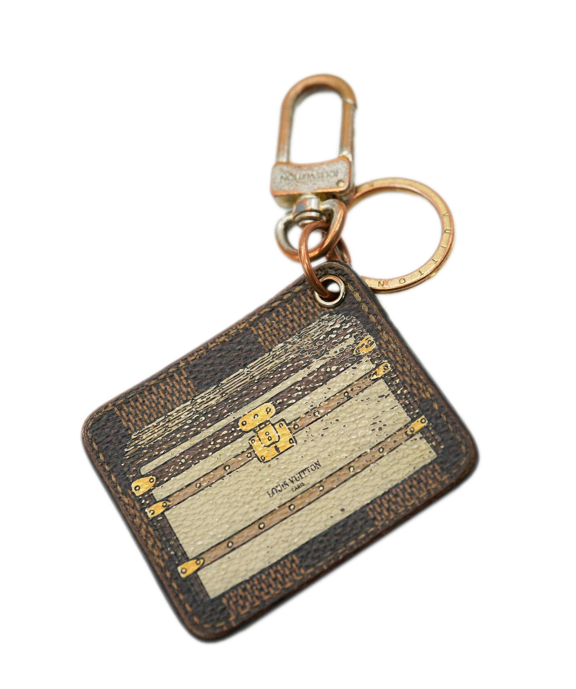 Louis Vuitton Damier Porte Cles Illustrious Trunk Charm LV bs15010