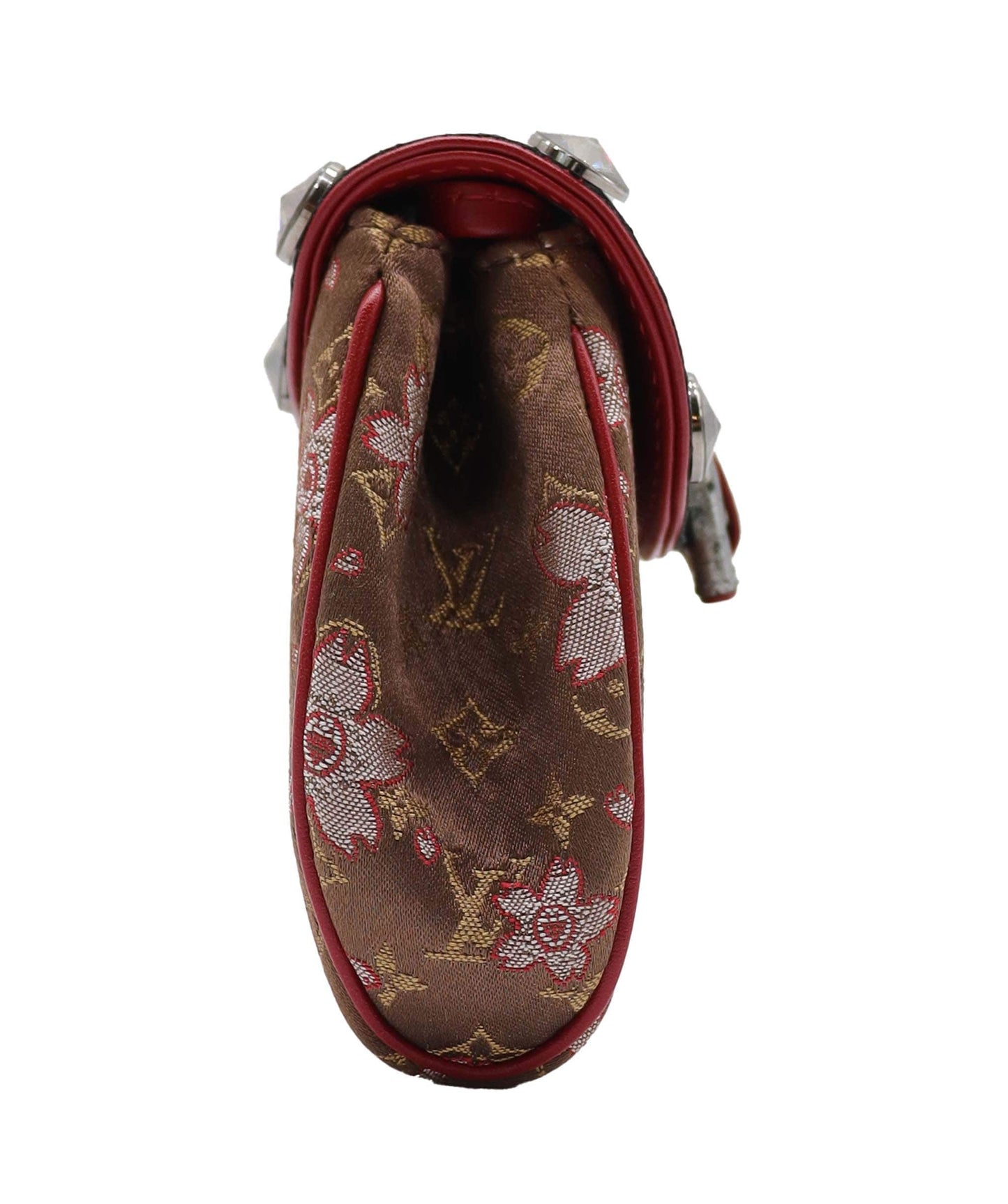 Louis Vuitton Monogram Cherry Blossom Satin Brown Griotte Fashion Accessory