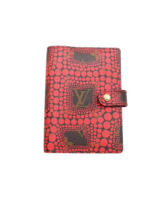 Louis Vuitton Yayoi Kusama Agenda PM Day Planner Cover Red LV Fashion Accessory