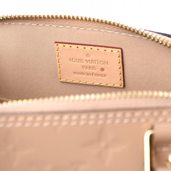 Louis Vuitton Alma BB Dune Vernis Handbag