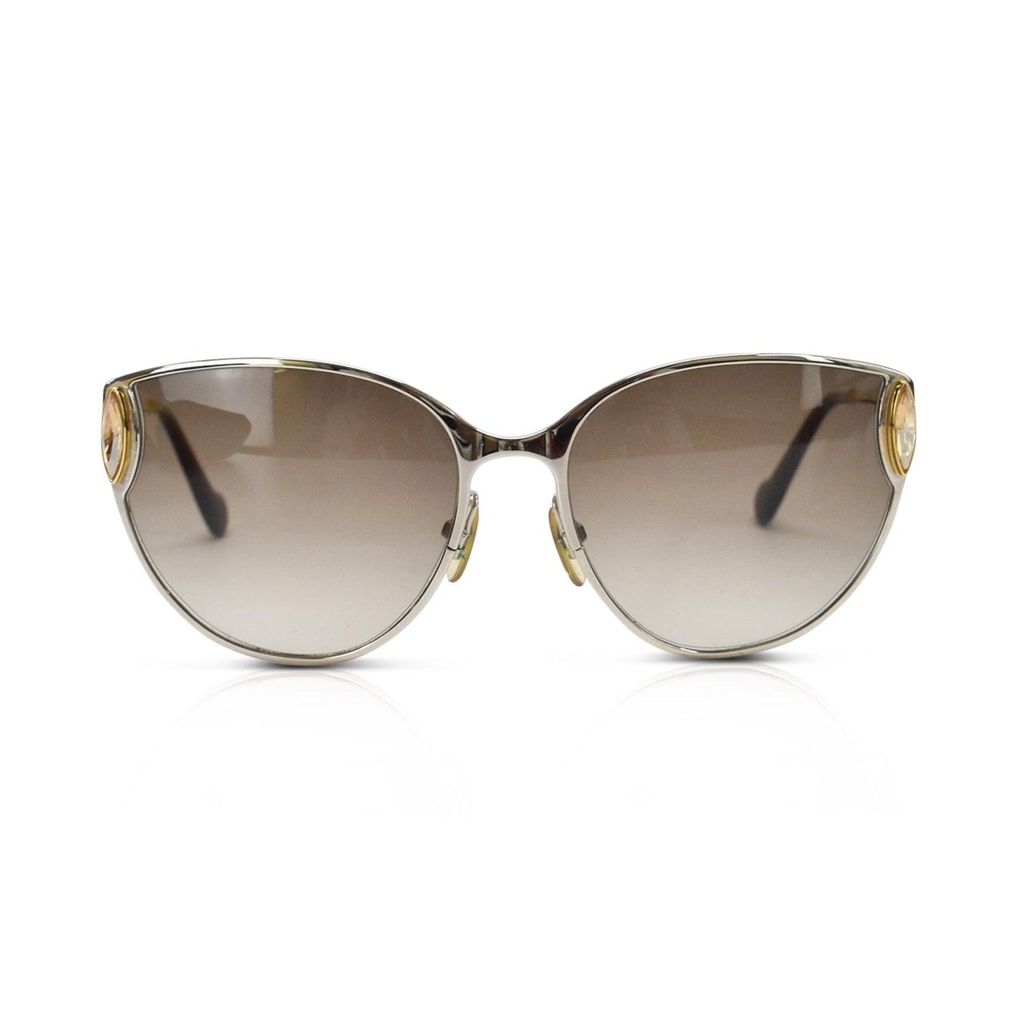 Louis Vuitton Cat-Eye Sunglasses Gold Silver