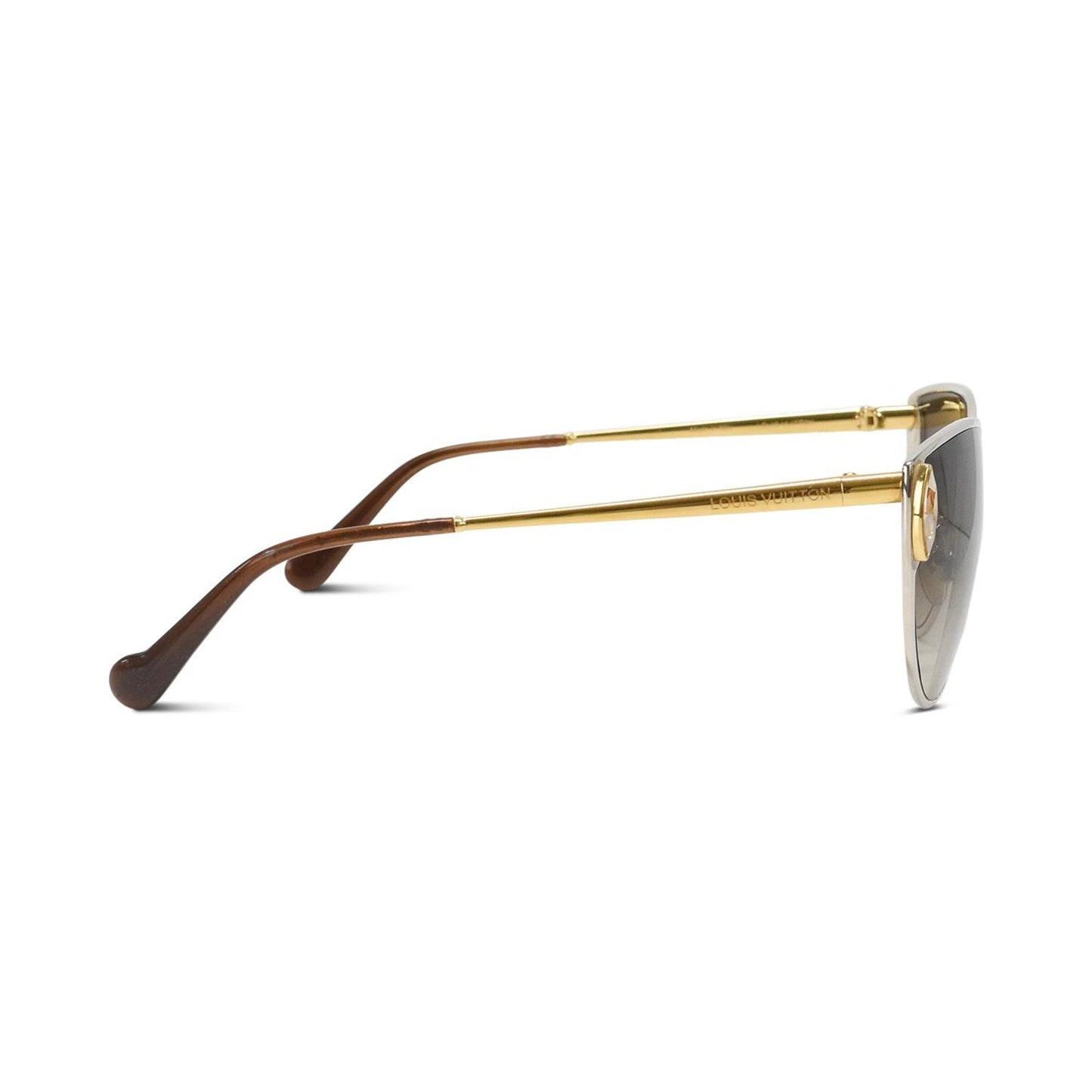 Louis Vuitton Cat-Eye Sunglasses Gold Silver