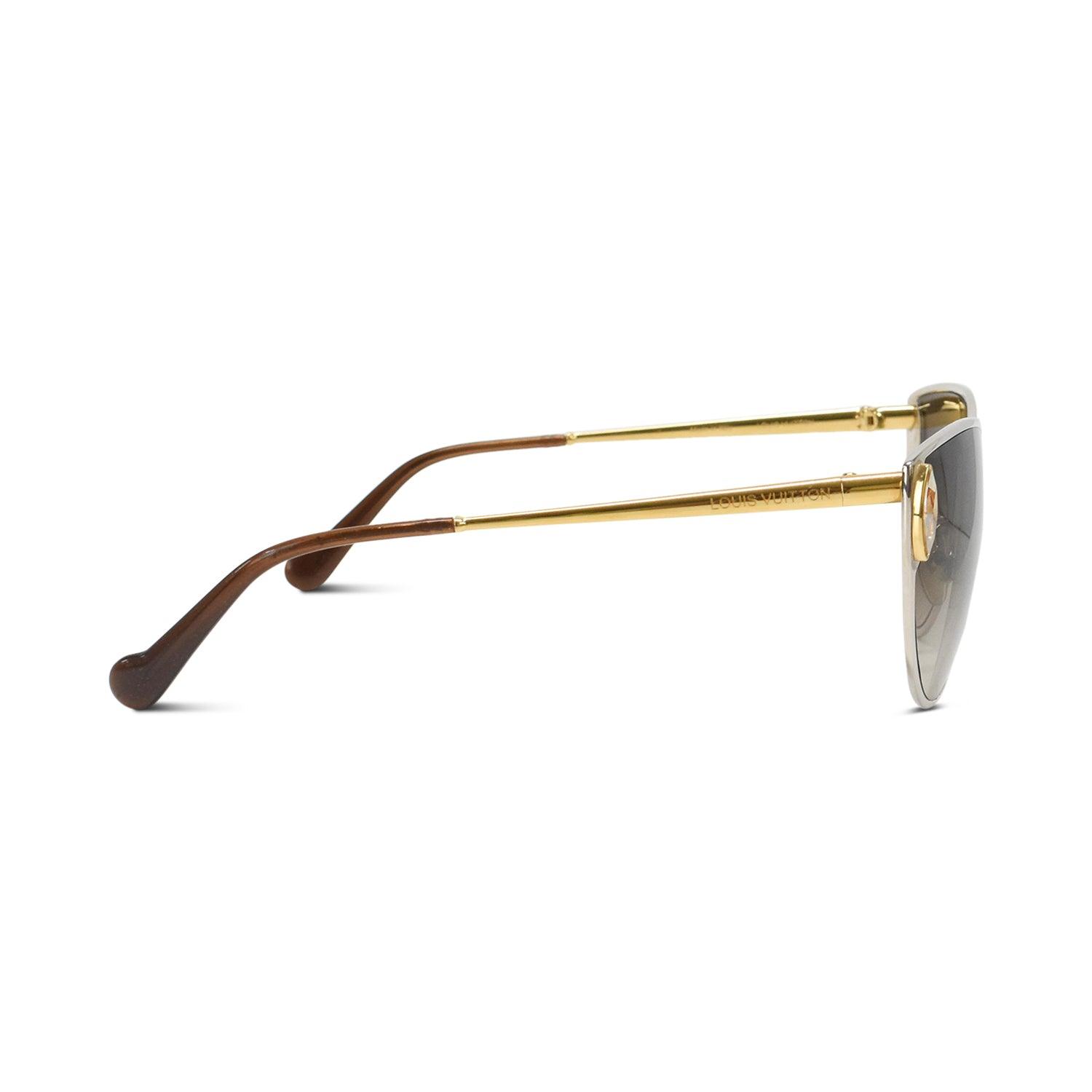 Louis Vuitton Cat-Eye Sunglasses Gold Silver