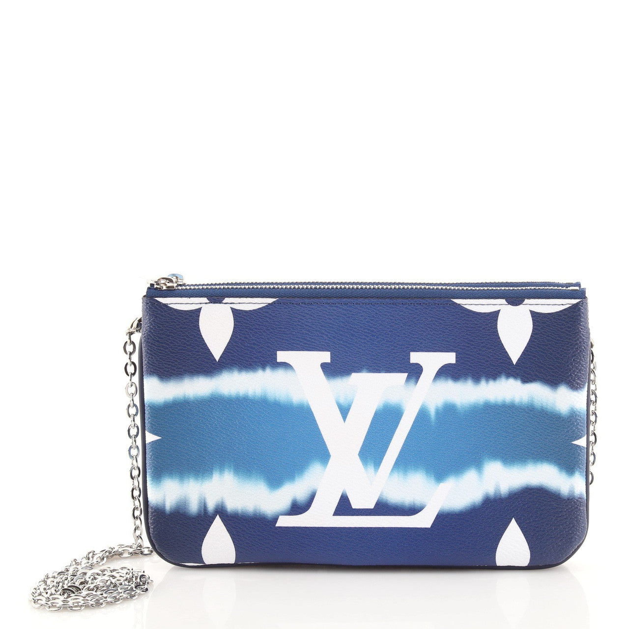 Louis Vuitton Double Zip Limited Edition Escale Monogram Pochette Clutch Bag