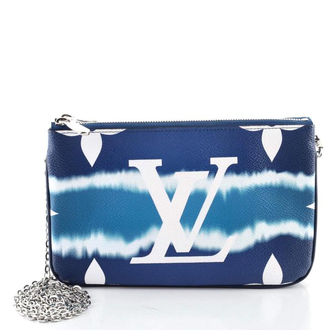 Louis Vuitton Double Zip Limited Edition Escale Monogram Pochette Clutch Bag