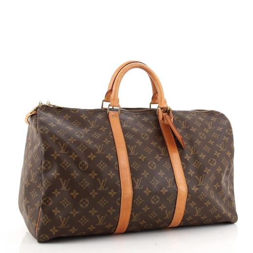 Louis Vuitton Keepall 50 Duffle Monogram Canvas Travel Bag