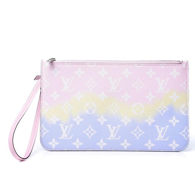 Louis Vuitton ESCALE POCHETTE PASTEL Monogram Neverfull Tote Bag