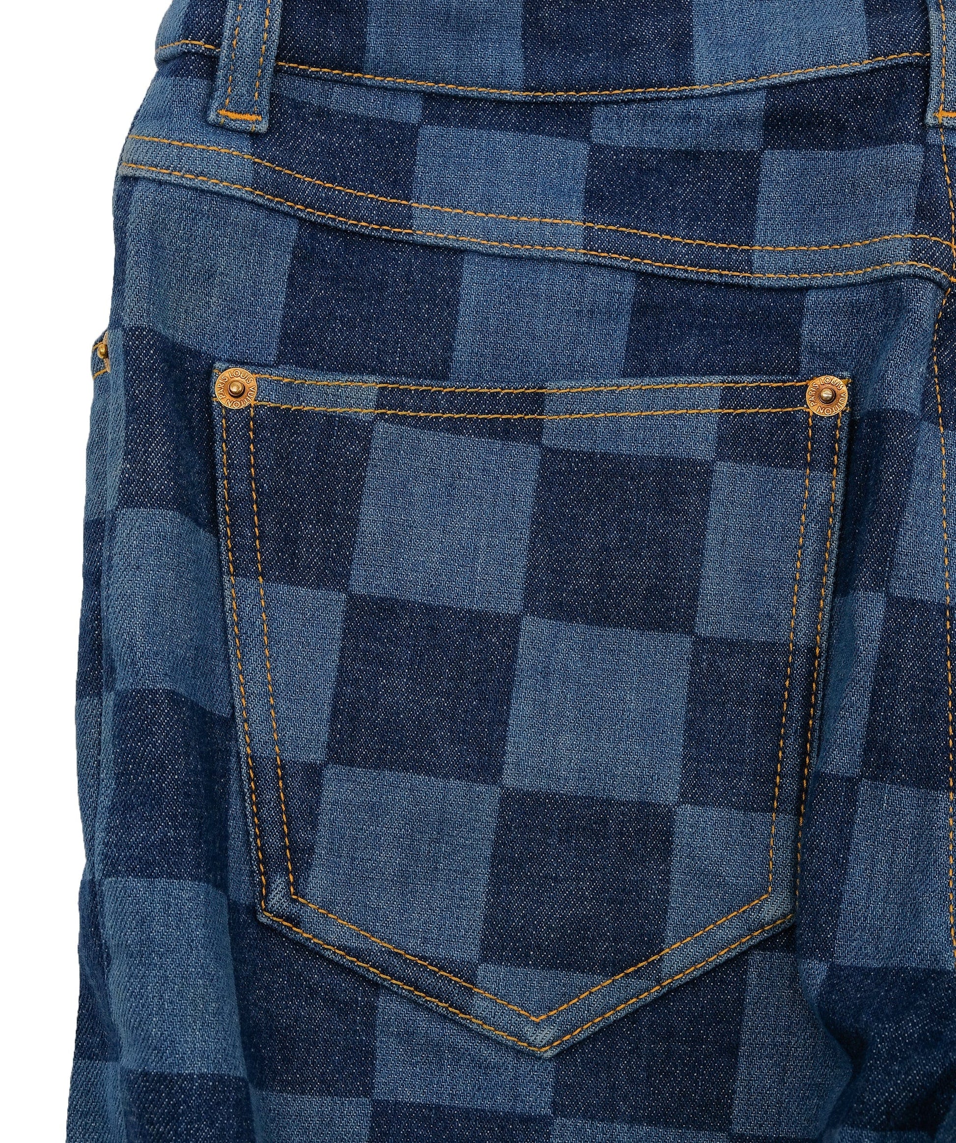 Louis Vuitton Damier jeans denim blue Fashion Apparel