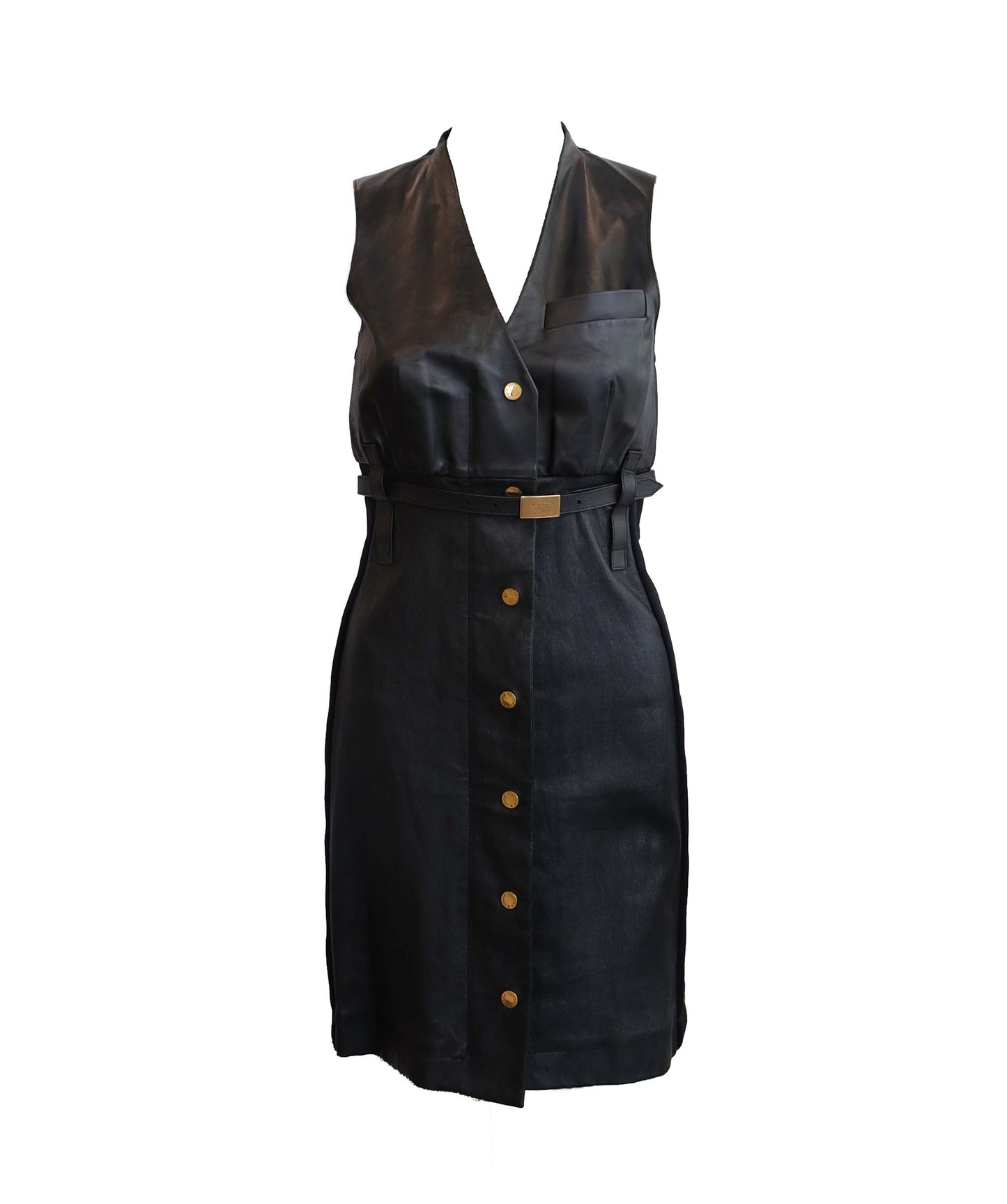 Louis Vuitton Leather Dress 36