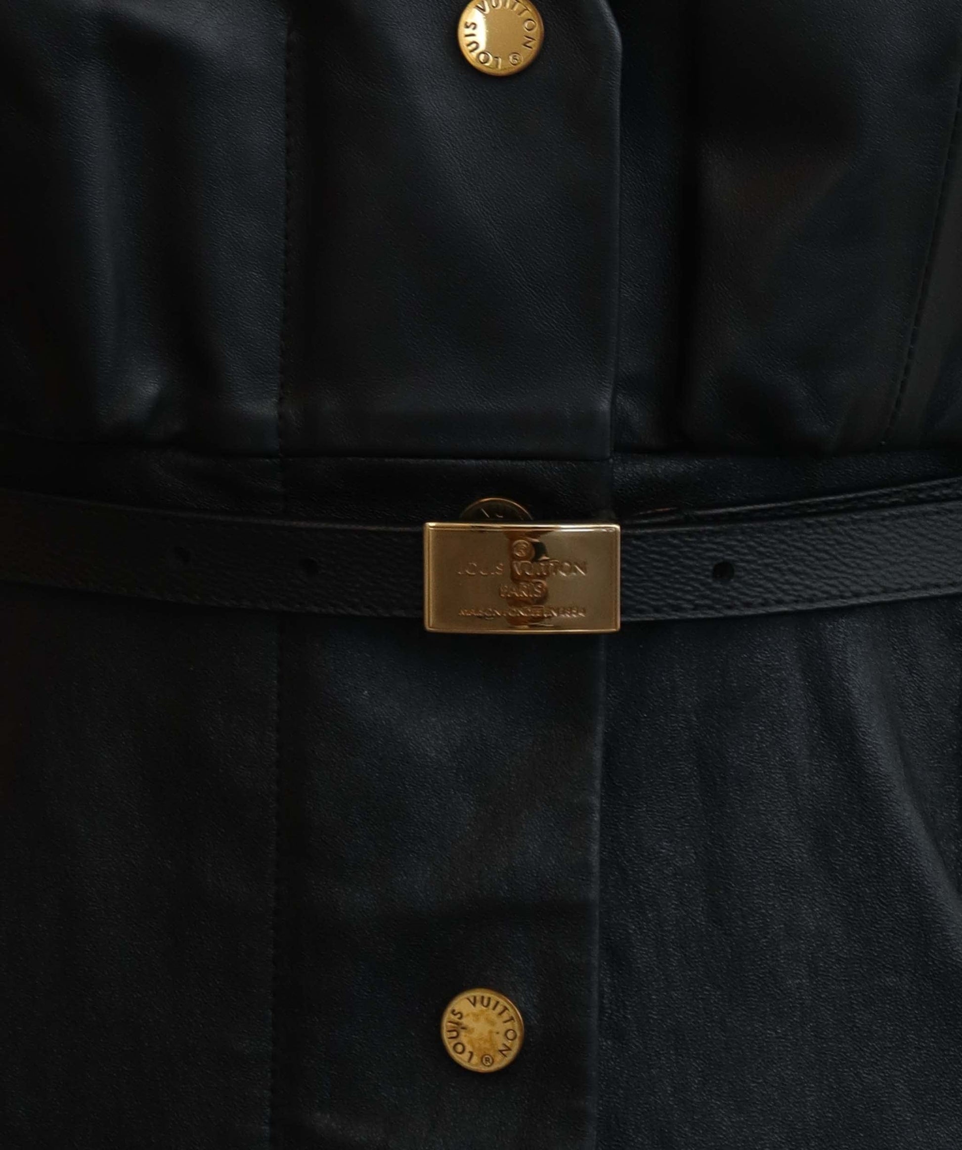 Louis Vuitton Leather Dress 36