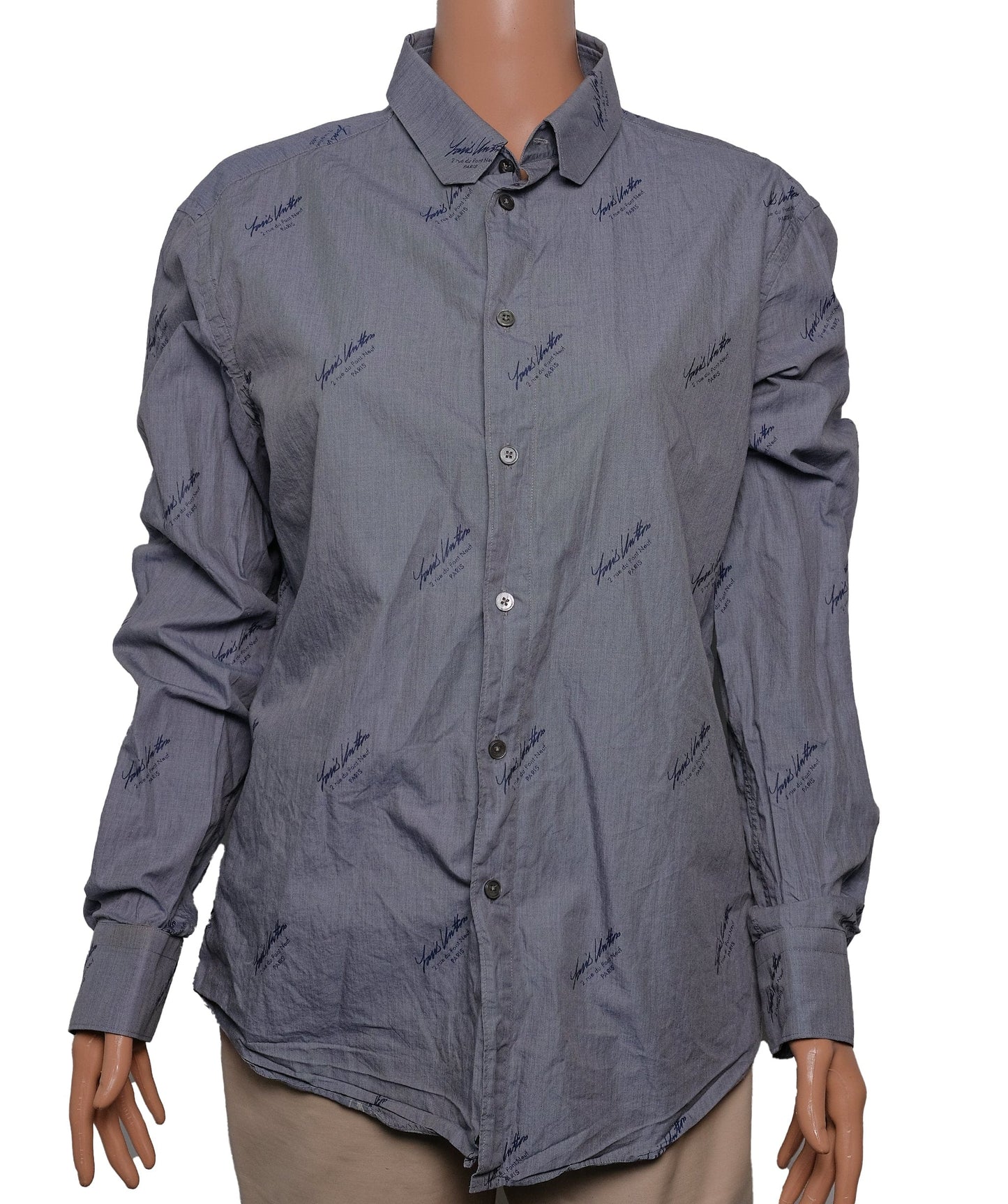 Louis Vuitton shirt for men Grey