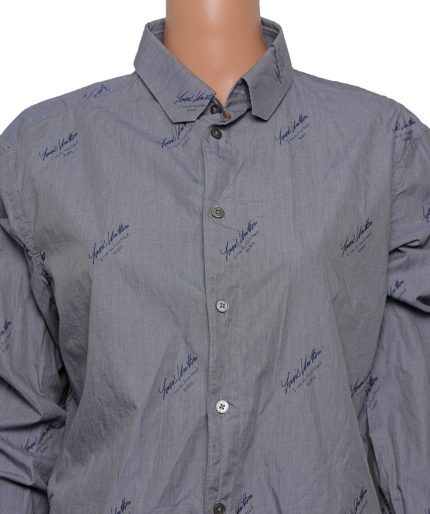 Louis Vuitton shirt for men Grey