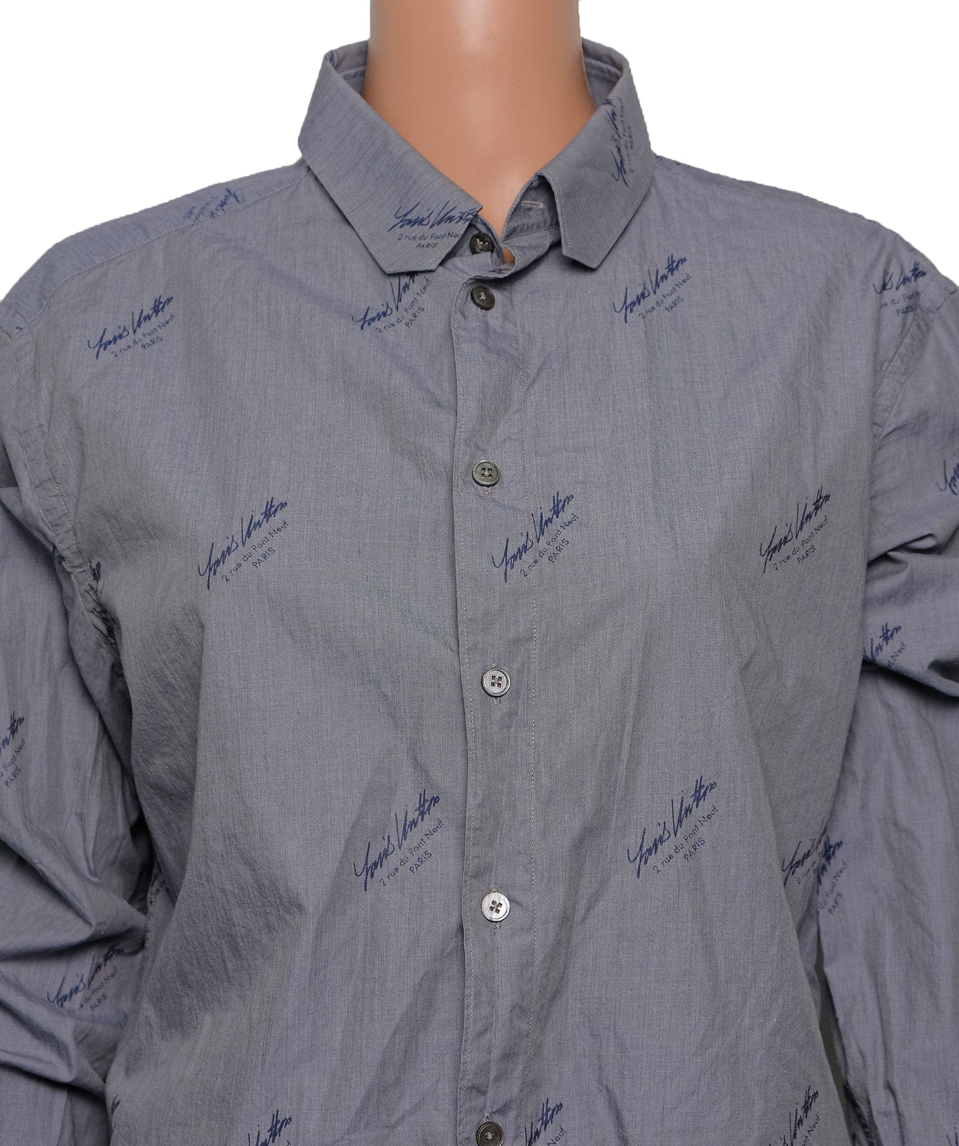 Louis Vuitton shirt for men Grey