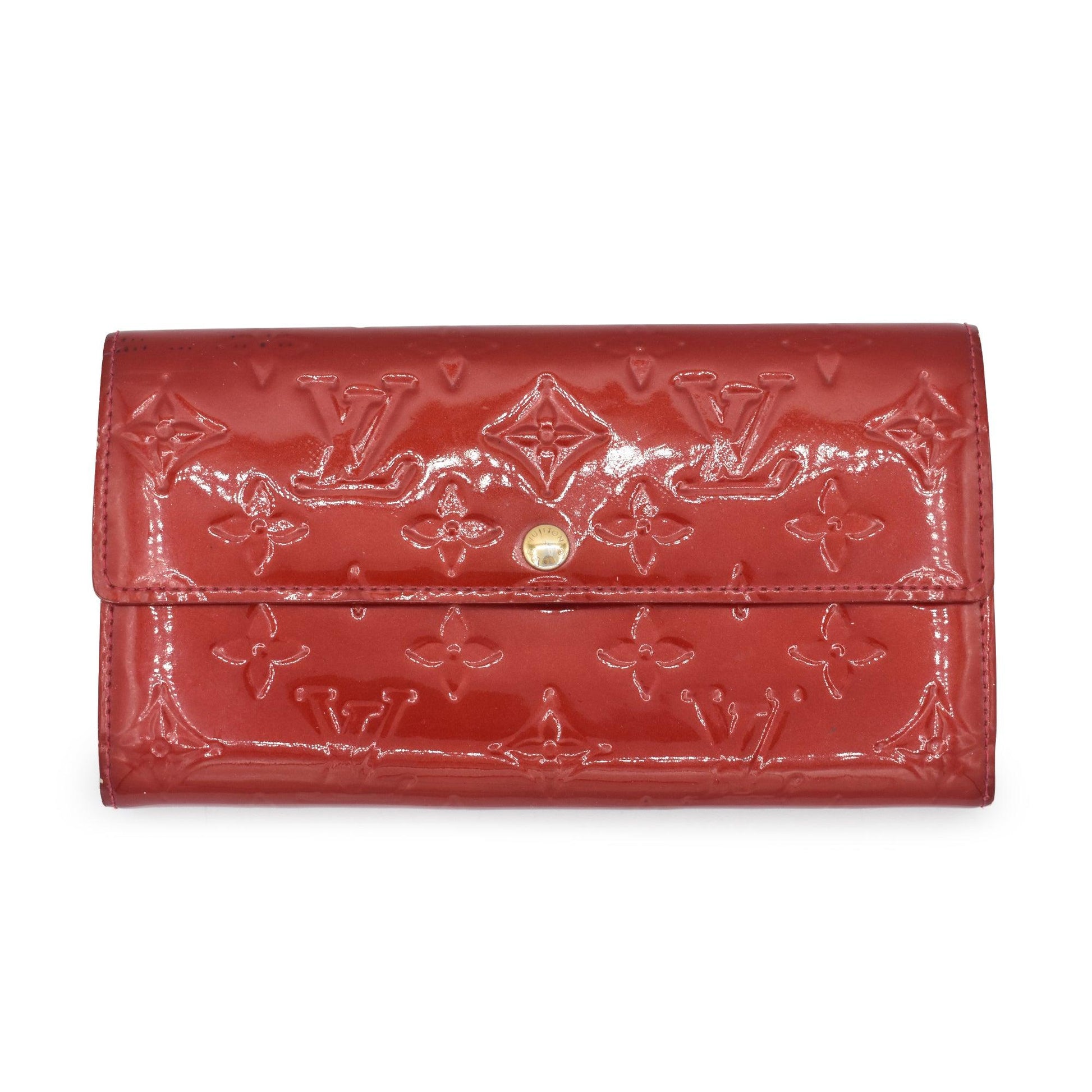 Louis Vuitton Snap Wallet Red