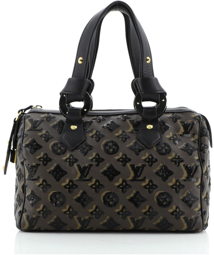 Louis Vuitton Sequins Eclipse Speedy 28 Monogram Handbag